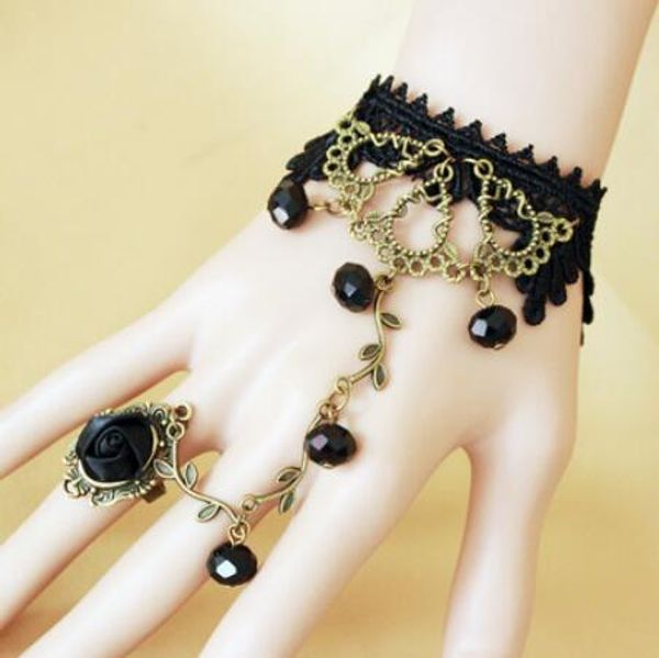 jewelry bracelets for women classic bracelets lolita black crystal lace ring fashion of shipping, Golden;silver
jewelry bracelets for women classic bracelets lolita black crystal lace ring fashion of shipping, Golden;silver