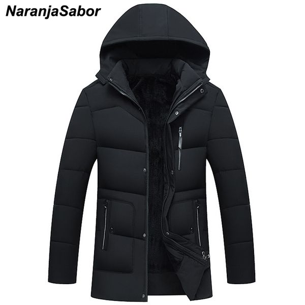naranjasabor 2018 winter men's thicken jackets casual parka new hooded outwear male cotton-padded coats mens brand clothing n466, Black
naranjasabor 2018 winter men's thicken jackets casual parka new hooded outwear male cotton-padded coats mens brand clothing n466, Black