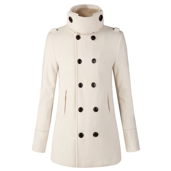 autumn winter fashion new men's casual boutique double-breasted woolen coat / men's stand collar thick warm wool trench coat, Black
autumn winter fashion new men's casual boutique double-breasted woolen coat / men's stand collar thick warm wool trench coat, Black