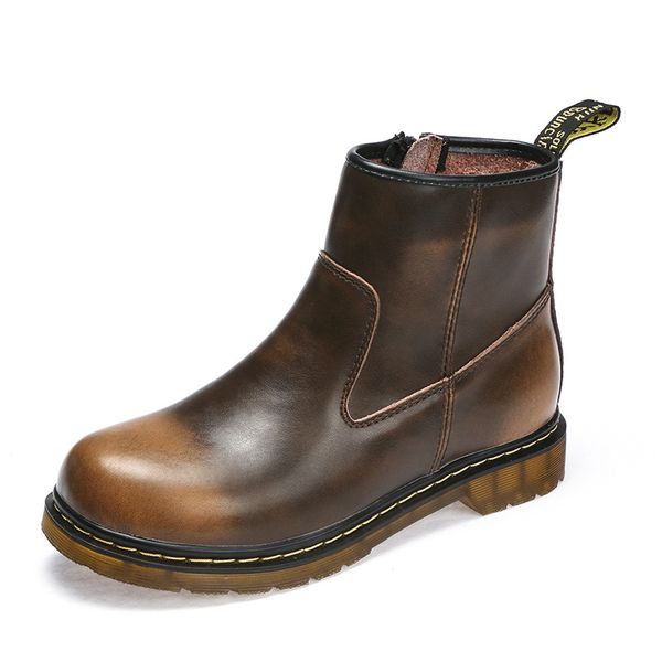 couple boots leather ankle boots breathable shoes zip teenager footwear spring autumn shoes waterproof motorcycle, Black
couple boots leather ankle boots breathable shoes zip teenager footwear spring autumn shoes waterproof motorcycle, Black