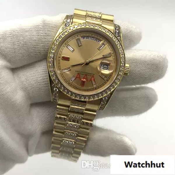 Luxury brand day date men watch 38mm apphire gla 18k gold diamond automatic mechanical movement men watche male wri twatche
Luxury brand day date men watch 38mm apphire gla 18k gold diamond automatic mechanical movement men watche male wri twatche