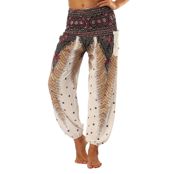 istider women comfy yoga leggings women pants trousers summer loose sport pants dancing printed feather high waist, White;red
istider women comfy yoga leggings women pants trousers summer loose sport pants dancing printed feather high waist, White;red