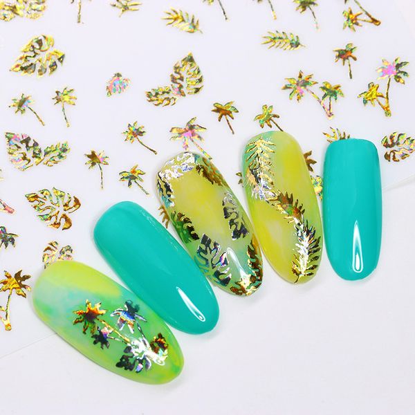 1 sheet holographic gold 3d nail sticker floral leaf maple blooming flower nail art adhesive diy transfer sticker decoration, Black
1 sheet holographic gold 3d nail sticker floral leaf maple blooming flower nail art adhesive diy transfer sticker decoration, Black