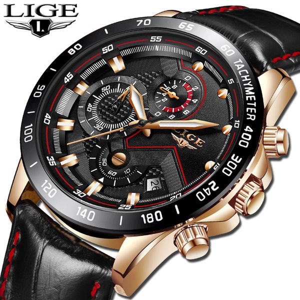 lige sport men watch men quartz wristwatch waterproof shockproof leather band black army male clock relogio masculino hodinky, Slivery;brown
lige sport men watch men quartz wristwatch waterproof shockproof leather band black army male clock relogio masculino hodinky, Slivery;brown