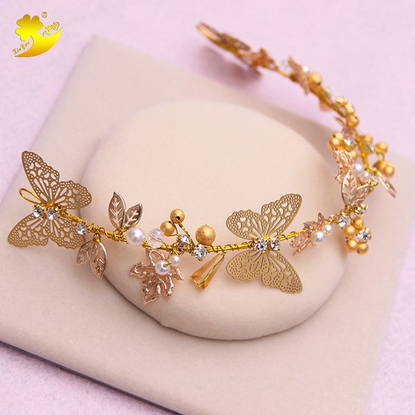 xinyun women gold hair vine bridal wedding hair accessories wedding jewelry handmade headband bridal butterfly hairbands, Golden;white
xinyun women gold hair vine bridal wedding hair accessories wedding jewelry handmade headband bridal butterfly hairbands, Golden;white