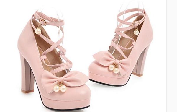 send 2018 spring new style korean bowknot coarse heel single shoes woman shoes high heels shoes, Black
send 2018 spring new style korean bowknot coarse heel single shoes woman shoes high heels shoes, Black
