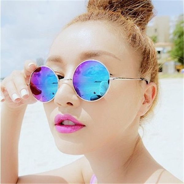 lanyue vintage round colour sunglasses women reflective sun glasses female women's shades brand designer uv400 gafas de sol, White;black
lanyue vintage round colour sunglasses women reflective sun glasses female women's shades brand designer uv400 gafas de sol, White;black