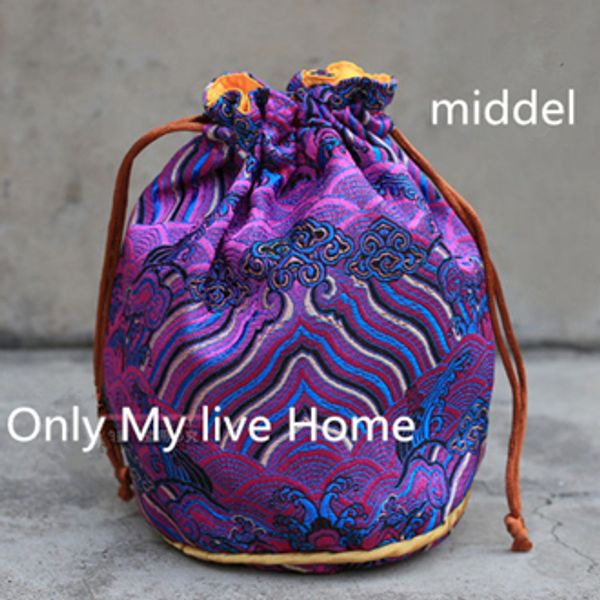 seawater round bottom drawstring bucket bag chinese silk jewelry pouches brocade fabric bracelet gift bag pouch 8.5x12 cm 10pcs/lot, Pink;blue
seawater round bottom drawstring bucket bag chinese silk jewelry pouches brocade fabric bracelet gift bag pouch 8.5x12 cm 10pcs/lot, Pink;blue