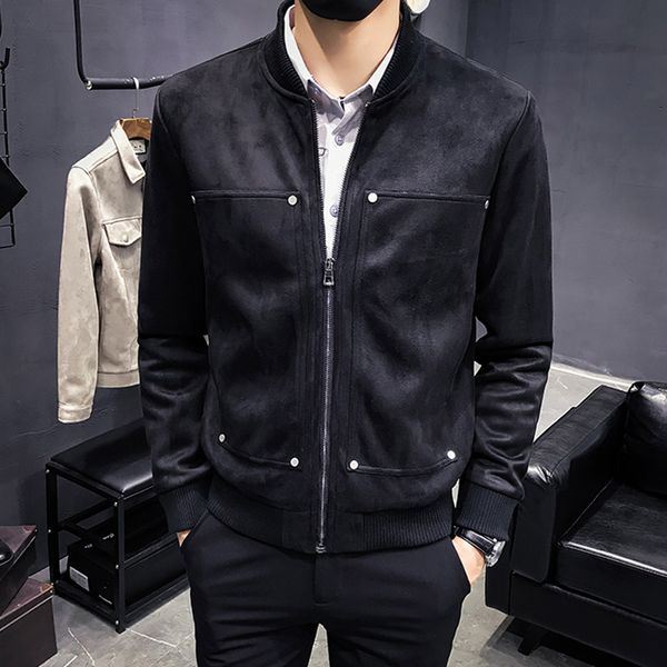 casual standing collar winter jacket men 2018 slim zipper long sleeve coat jacket black windbreaker solid color plus size, Black;brown
casual standing collar winter jacket men 2018 slim zipper long sleeve coat jacket black windbreaker solid color plus size, Black;brown