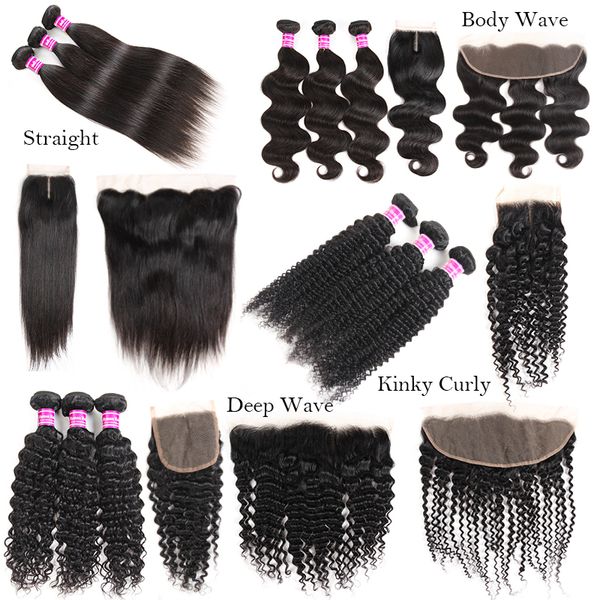 10a grade straight body deep water wave kinky curly human hair weaves bundles with lace closure frontal extensions weft brazilian indian per, Black
10a grade straight body deep water wave kinky curly human hair weaves bundles with lace closure frontal extensions weft brazilian indian per, Black