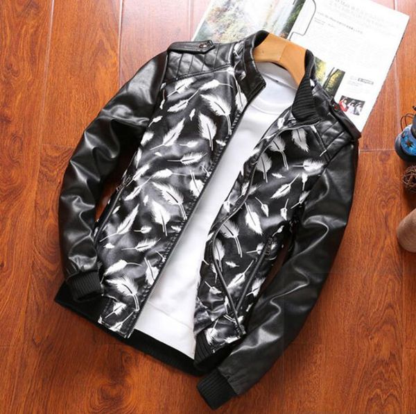 men's spring autumn boutique korean version of the new trend of personality fashion casual fitness code of leather jacket /l-2xl, Black
men's spring autumn boutique korean version of the new trend of personality fashion casual fitness code of leather jacket /l-2xl, Black