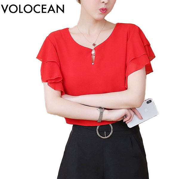 volocean 2018 new summer women blouse pearl chiffon women's shirt blusas plus size female butterfly sleeve shirts tee, White
volocean 2018 new summer women blouse pearl chiffon women's shirt blusas plus size female butterfly sleeve shirts tee, White