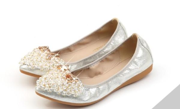 women's shoes in spring and autumn pointed end flat bottom @921, Black
