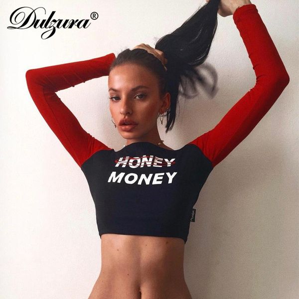 dulzura long sleeve crop letter print crop splice women t shirt 2018 autumn winter streetwear off shoulder t-shirt, White
dulzura long sleeve crop letter print crop splice women t shirt 2018 autumn winter streetwear off shoulder t-shirt, White