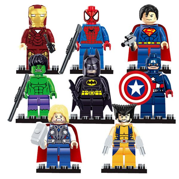 The avenger 8pc lot marvel dc uper heroe erie mini figure building block figure diy children brick toy gift
The avenger 8pc lot marvel dc uper heroe erie mini figure building block figure diy children brick toy gift