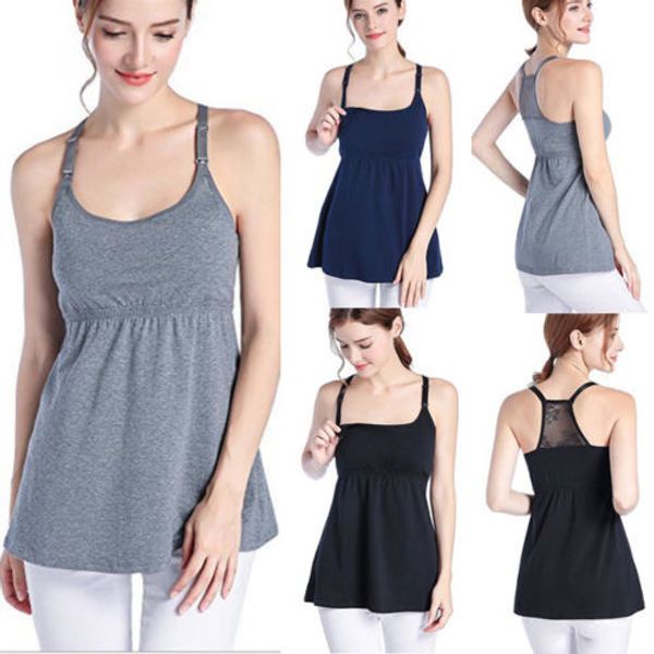 women lady female maternity clothes breastfeeding sleeveless nursing shirt summer casual cotton, White
women lady female maternity clothes breastfeeding sleeveless nursing shirt summer casual cotton, White