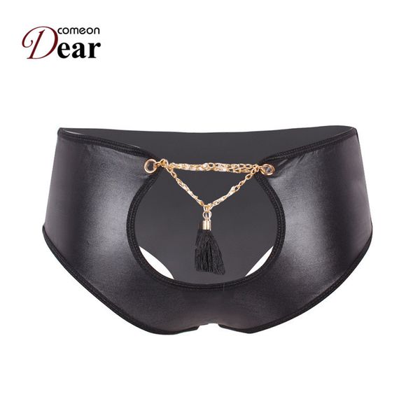 comeondear women panties with tassel open cortch ladies faux leather panties plus size 6xl women underwear pk5067, Black;pink
comeondear women panties with tassel open cortch ladies faux leather panties plus size 6xl women underwear pk5067, Black;pink