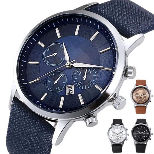 men's watches leather strap wristwatch band decorative fashion little dails wristwatches wristband quartz watch casual wrist new, Slivery;brown
men's watches leather strap wristwatch band decorative fashion little dails wristwatches wristband quartz watch casual wrist new, Slivery;brown