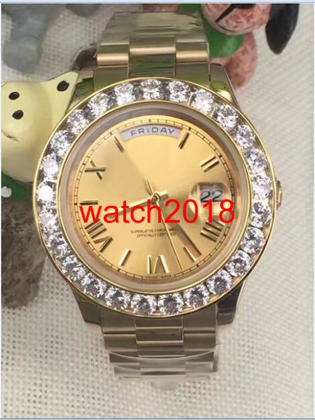 luxury watch 2 ii solid 18 kt yellow gold 41mm bigger diamond watch ceramic bezel automatic mechanical men watches new arrival, Slivery;brown
luxury watch 2 ii solid 18 kt yellow gold 41mm bigger diamond watch ceramic bezel automatic mechanical men watches new arrival, Slivery;brown