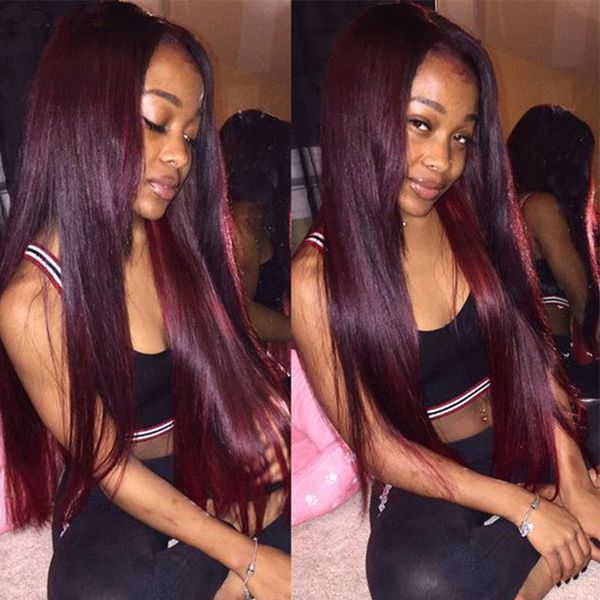 For black women 99j wine red full lace human hair wig traight peruvian burgundy hair gluele lace front wig middle part 130 den ity
For black women 99j wine red full lace human hair wig traight peruvian burgundy hair gluele lace front wig middle part 130 den ity