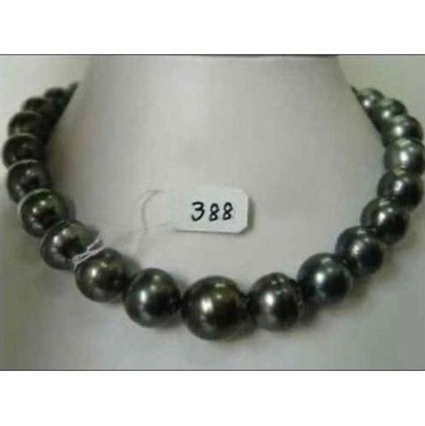 rare natural 12-14mm south sea black pearl necklace 18 inch 14k gold clasp, Silver
rare natural 12-14mm south sea black pearl necklace 18 inch 14k gold clasp, Silver