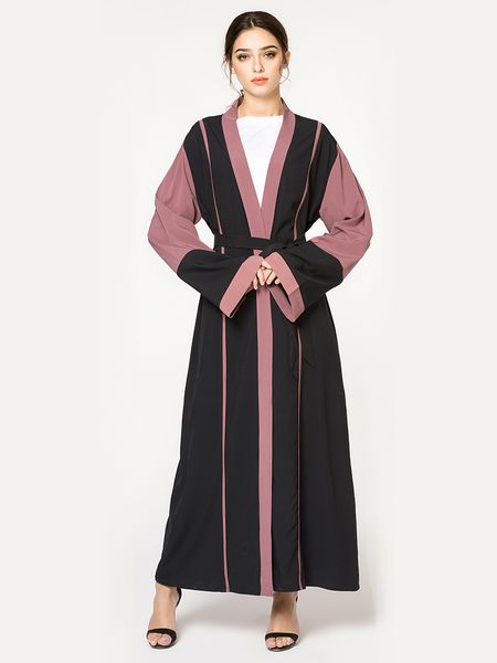 wholesale muslim women patchwork abaya dress s-5xl plus size islamic patchwork open abaya with belt s-5xl, Red
wholesale muslim women patchwork abaya dress s-5xl plus size islamic patchwork open abaya with belt s-5xl, Red