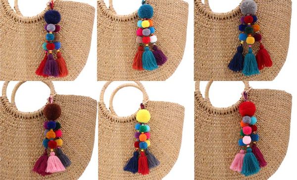 200pcs pom pom key chain key rings big tassel key chains for women bag part accessories, Black
200pcs pom pom key chain key rings big tassel key chains for women bag part accessories, Black