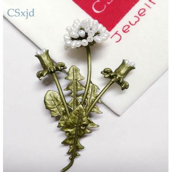 csxjd vintage flowerses natural pearl dandelion branches flowers fashion brooch pin scarf jewelry, Gray
csxjd vintage flowerses natural pearl dandelion branches flowers fashion brooch pin scarf jewelry, Gray