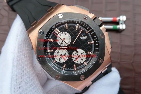 factory supplier luxury new 42mm quartz chronograph black dial black rubber belt 18k pink gold men's sports watch watches, Slivery;brown
factory supplier luxury new 42mm quartz chronograph black dial black rubber belt 18k pink gold men's sports watch watches, Slivery;brown