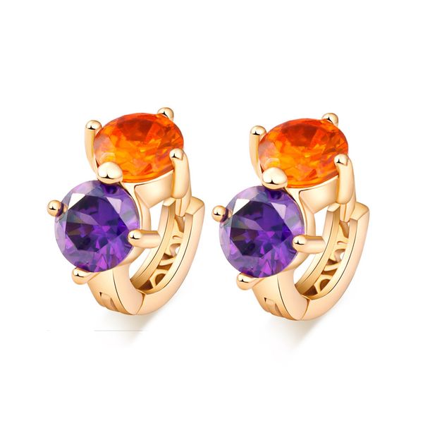 fashion women orange purple zircon hoop earrings real yellow gold filled colorful cz earrings gift ing, Golden;silver
fashion women orange purple zircon hoop earrings real yellow gold filled colorful cz earrings gift ing, Golden;silver