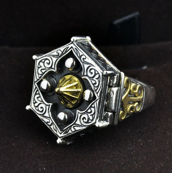 thai 925 sterling silveropening adjustable size heaven and earth tai chi gossip ring religious jewelry (hy, Golden;silver
thai 925 sterling silveropening adjustable size heaven and earth tai chi gossip ring religious jewelry (hy, Golden;silver