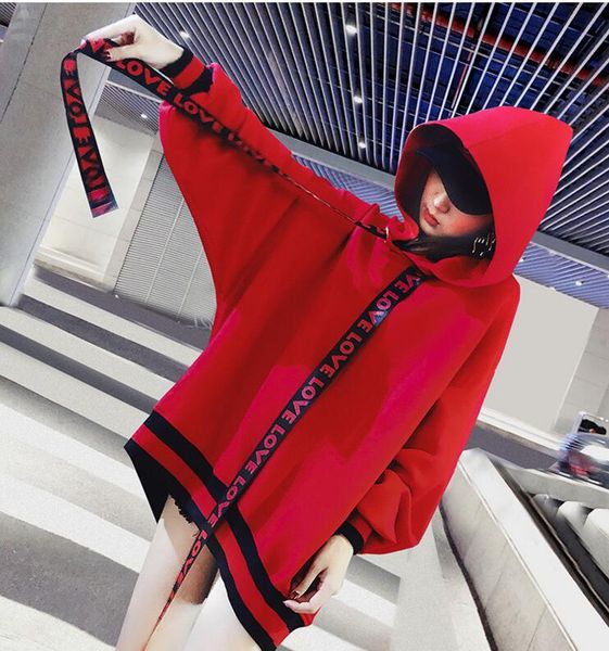 340g good quality hooded sweater women's autumn and winter 2018 long section korean version of the ribbon belt lazy hoodie plus velvet, Black
340g good quality hooded sweater women's autumn and winter 2018 long section korean version of the ribbon belt lazy hoodie plus velvet, Black
