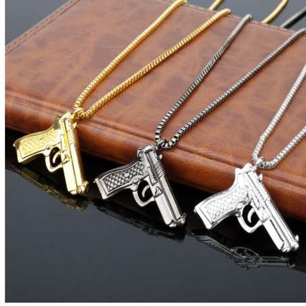 pistol pendants necklaces submachine gun necklace men hip hop jewelry chain collier, Silver
pistol pendants necklaces submachine gun necklace men hip hop jewelry chain collier, Silver