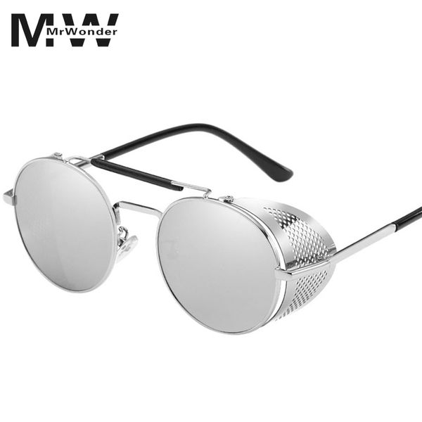 mrwonder brand new 2018 mirror lens round glasses goggles steampunk sunglasses vintage retro for men and women eyewear san0, White;black
mrwonder brand new 2018 mirror lens round glasses goggles steampunk sunglasses vintage retro for men and women eyewear san0, White;black