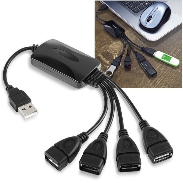 Высокоскоростной высокоскоростной 4-портовый USB 2.0 Octopus Hub Splitter для ПК-ноутбуков
Высокоскоростной высокоскоростной 4-портовый USB 2.0 Octopus Hub Splitter для ПК-ноутбуков