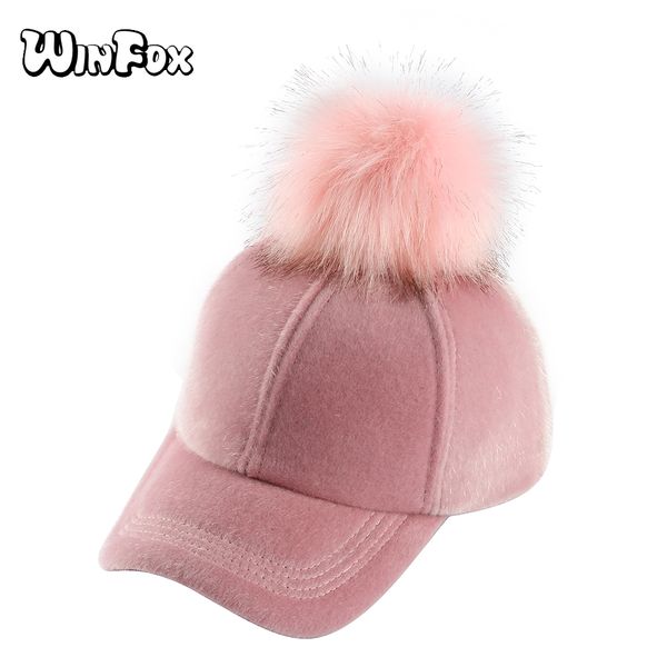 winfox casual solid faux fur pom pom winter adjustable women baseball caps hip hop black pink trucker dad hat plain snapback cap, Blue;gray
winfox casual solid faux fur pom pom winter adjustable women baseball caps hip hop black pink trucker dad hat plain snapback cap, Blue;gray