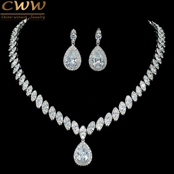 cwwzircons high quality cubic zirconia wedding necklace and earrings crystal bridal jewelry sets for bridesmaids t109, Slivery;golden
cwwzircons high quality cubic zirconia wedding necklace and earrings crystal bridal jewelry sets for bridesmaids t109, Slivery;golden