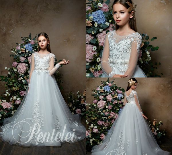 pentelei 2019 white flower girl dresses for weddings jewel neck lace appliqued beaded little kids baby gowns first communion dress, White;blue
pentelei 2019 white flower girl dresses for weddings jewel neck lace appliqued beaded little kids baby gowns first communion dress, White;blue