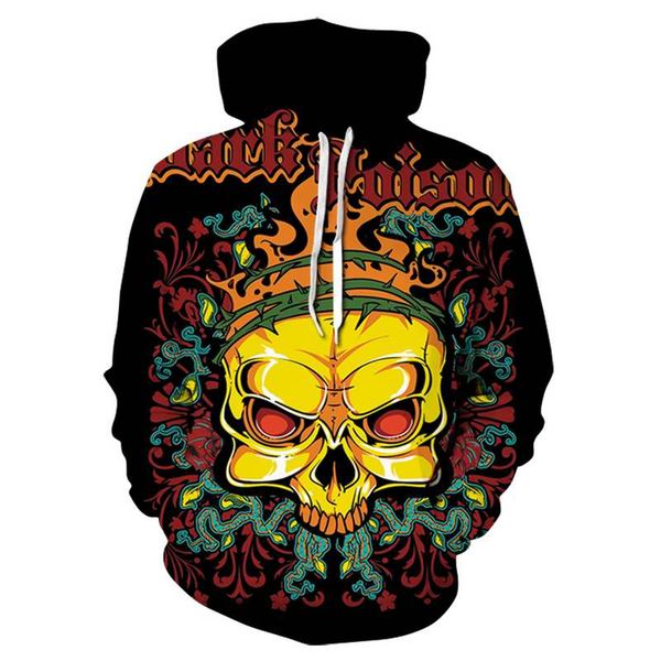 2018 new rose skulls print hoodies horn punk skulls style men women 3d sweatshirts hoody hooded casual sweatshirt hip hop, Black
2018 new rose skulls print hoodies horn punk skulls style men women 3d sweatshirts hoody hooded casual sweatshirt hip hop, Black