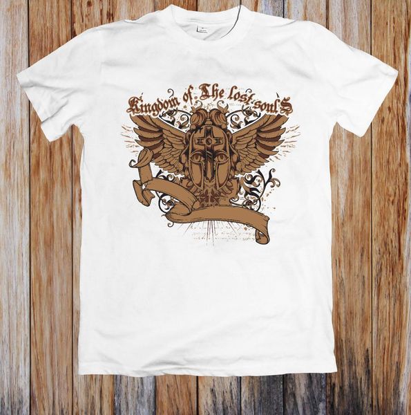 kingdom of the lost soul t-shirt, White;black