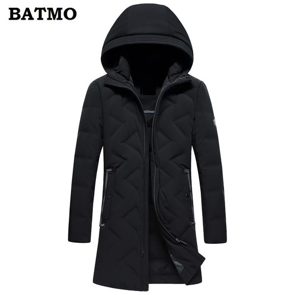 men's down & parkas 2021 arrival winter thiked warm 85% white duck hooded long jackets men,men's 98501, Black