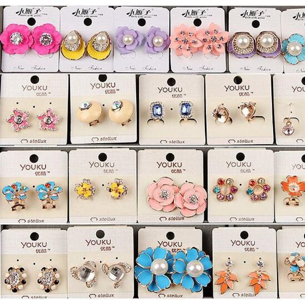 fashion jewelry mix 20 style 20pairs/lot delicate crystal pearl flower earrings opal gemstone screw earrings for girl madam, Golden;silver
fashion jewelry mix 20 style 20pairs/lot delicate crystal pearl flower earrings opal gemstone screw earrings for girl madam, Golden;silver