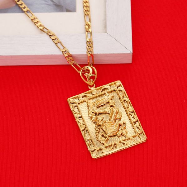 wholesale new fashion real 24k gold plating necklace pendant man jewelry dragon gold chain hiphop rock jewelry, Black
wholesale new fashion real 24k gold plating necklace pendant man jewelry dragon gold chain hiphop rock jewelry, Black