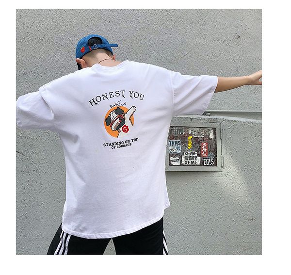 chic style tshirts men street summer loose casual oversize hiphop dog tees, White;black
chic style tshirts men street summer loose casual oversize hiphop dog tees, White;black