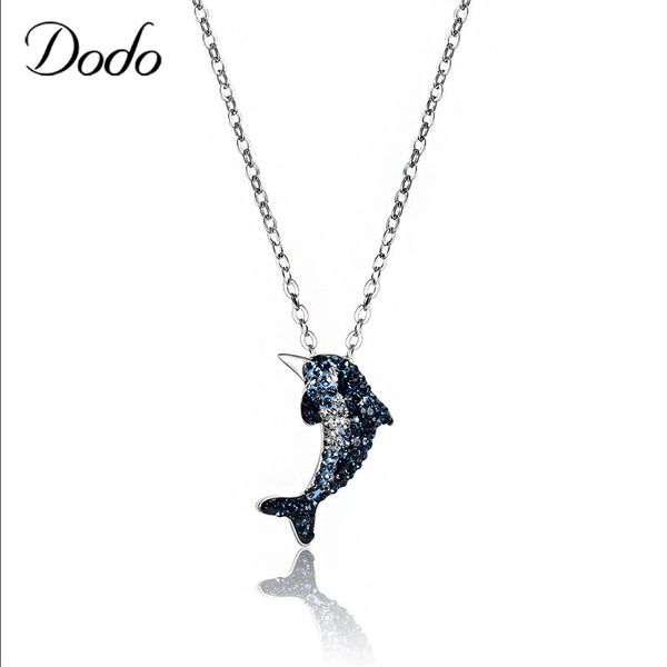 cute blue dolphin pendant necklace austrian crystal animal necklaces for women lover ethnic jewellery & jewelry wholesale k152, Silver
cute blue dolphin pendant necklace austrian crystal animal necklaces for women lover ethnic jewellery & jewelry wholesale k152, Silver