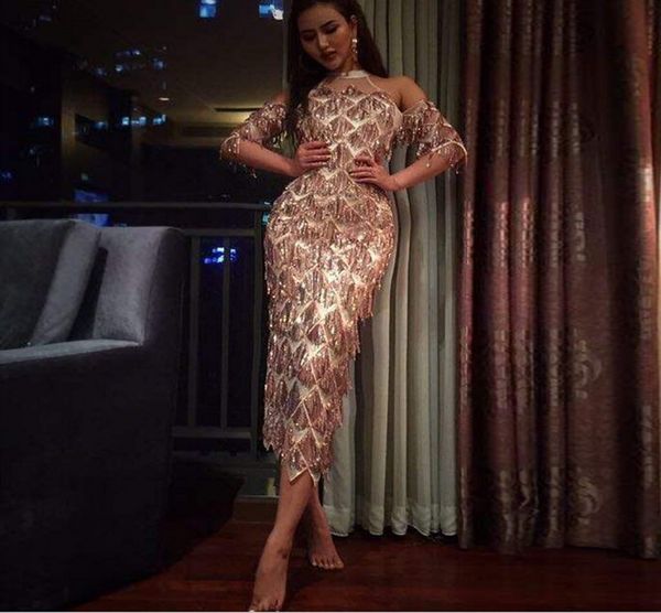 vestido de noiva 2018 fashion sequins tea length prom dresses elegant halter off the shoulder evening party dress cocktail club, Black
vestido de noiva 2018 fashion sequins tea length prom dresses elegant halter off the shoulder evening party dress cocktail club, Black