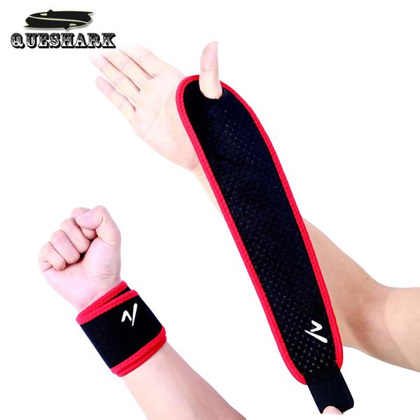 

1pcs weight lifting strap fitness gym wrist wrap bandage hand wrist support brace splint fractures carpal tunnel sport wristband, Black;red