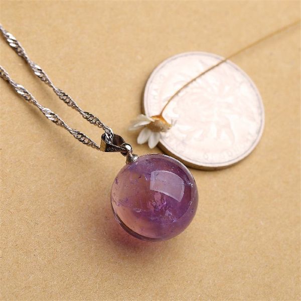 natural stones amethyst ball bead pendants rope necklace purple crystal quartz original gemstone energy gift for love jewelry, Silver
natural stones amethyst ball bead pendants rope necklace purple crystal quartz original gemstone energy gift for love jewelry, Silver