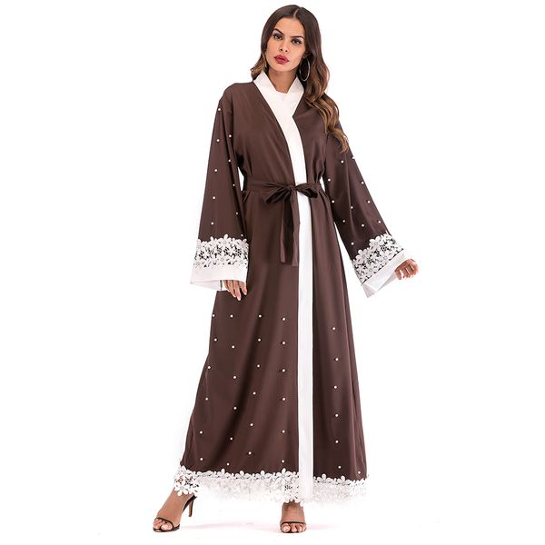 new muslim women patchwork lace abaya dress whlosale islamic women long sleeve beading maxi cardigan s-2xl, Red
new muslim women patchwork lace abaya dress whlosale islamic women long sleeve beading maxi cardigan s-2xl, Red