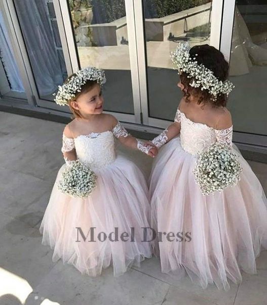 ball gown flower girls dresses with long sleeves illusion lace appliques tulle floor length sheer neck girls pageant dresses for party, White;blue
ball gown flower girls dresses with long sleeves illusion lace appliques tulle floor length sheer neck girls pageant dresses for party, White;blue